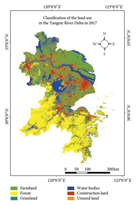 Classification Of Land Use In The Yangtze River Delta In A And