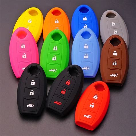 Silicone Car Key Fob Cover Case Set For Nissan Qashqai