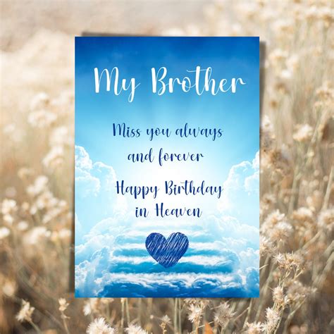 My Brother On Your Birthday Graveside Card Grave Card For Brother