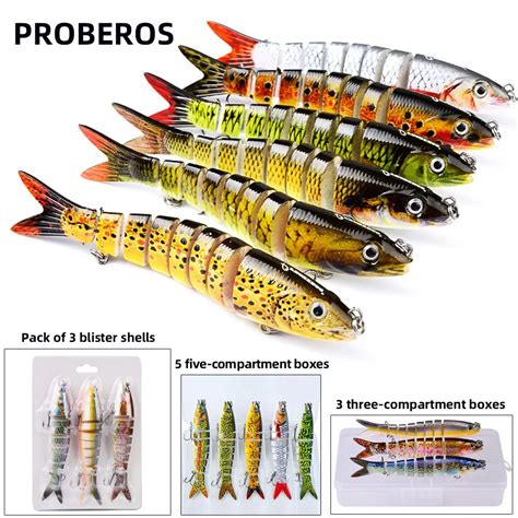 Artificial Fishing Wobbler Lure Multi Articulado Segmentos Isca Dura