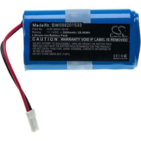 Vhbw Batterie Remplacement Pour Ecovacs ICR18650 3S1P Pour Robot