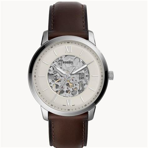 Fossil Neutra Automatic Cream Skeleton Dial Men Watch Me3184 für 217