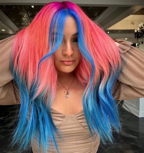 Crazy Hair Colour Ideas To Try In Pink Coral And Blue Hair I