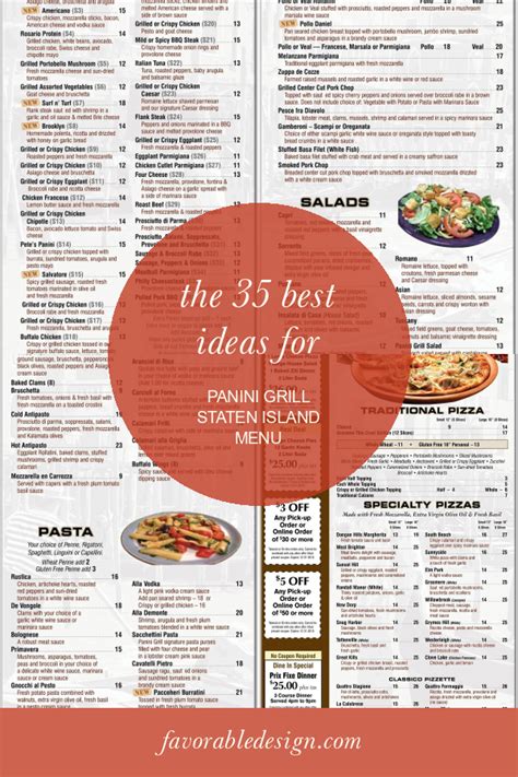 The 35 Best Ideas for Panini Grill Staten island Menu - Home, Family ...