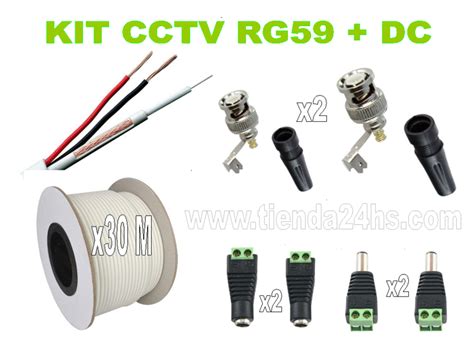 RG59 Coaxial Cable Cctv Video And Power Of 30 Meters