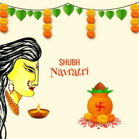 Happy Navratri Vector Hd Png Images Illustration Of Happy Navratri