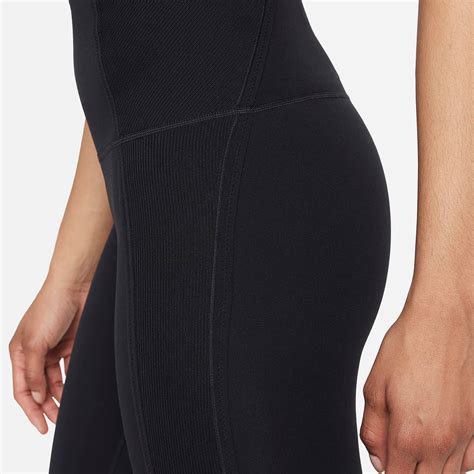 Nike Yoga Luxe Dri Fit High Waisted 78 Infinalon Leggings Black