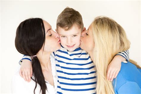 Same Sex Couple With Son Stock Image Image Of Happy