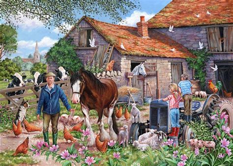 The House Of Puzzles Großes 500 Teiliges Puzzle Macdonalds Farm