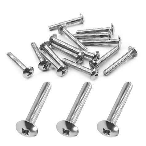 Yazoeiaing 10 Pcs M4x50mm Machine Screws Phillips Cross Truss Head