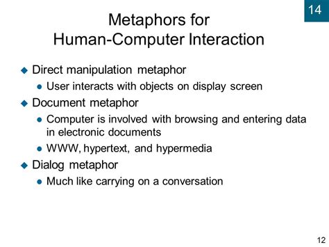 What Are The Three Metaphors Used To Describe Human Computer Interaction