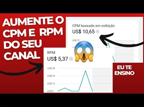 Como Aumentar O Cpm E Rpm Do Seu Canal Como Ganhar Dinheiro No