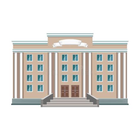 Building Of Government Vector Iconcartoon Vector Icon Isolated On White Background Building Of