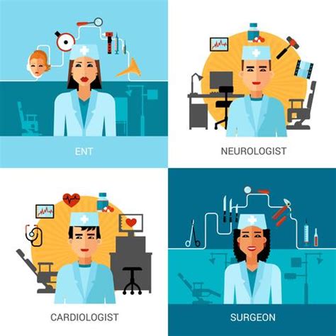 Specialist Doctors Concept Set Vector Art At Vecteezy