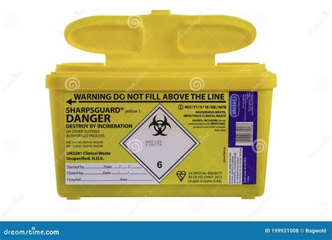 Yellow Sharpsguard Biohazard Medical Contaminated Sharps Clinical Waste ...