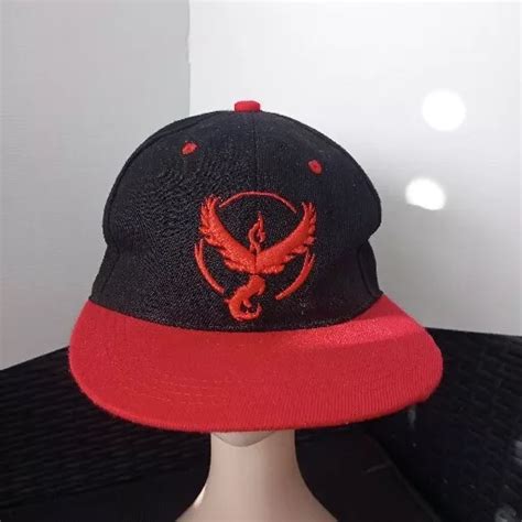 EMBROIDERED TEAM HAT Cap Snapback Flat Brim Valor Instinct Mystic 12