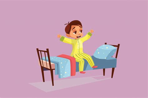 Gambar Anak Bangun Tidur Kartun