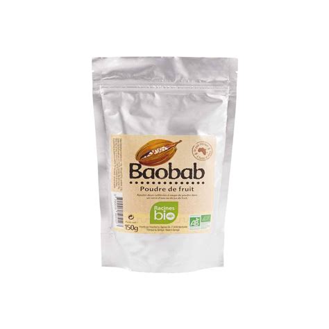 Poudre De Baobab Bio 150g Racines Sa