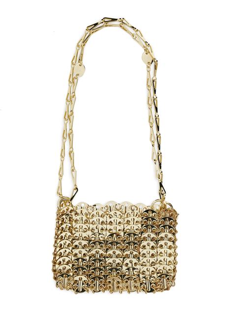 Paco Rabanne Iconic Nano Bag In Oro Modesens