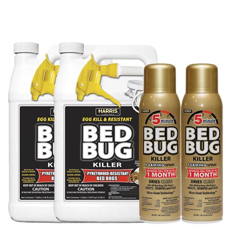 Bed Bug Killer Kit Liquid Combo For 3 4 Rooms Pf Harris