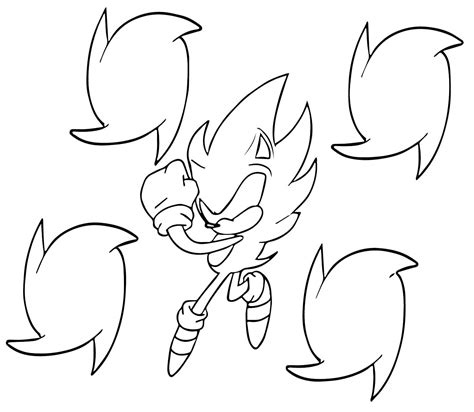 Dark Sonic Free For Kids Coloring Page Download Print Or Color