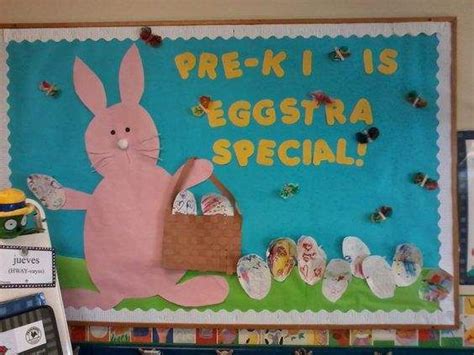 Easter Bulletin Board Ideas #prek #bulletinboards Easter Bulliten Board ...