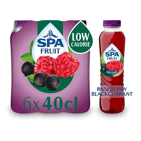 SPA Fruit Niet Bruisende Limonade Framboos Zwarte Bes 6 X 40 Cl