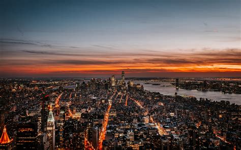 New York City Night Wallpaper Widescreen