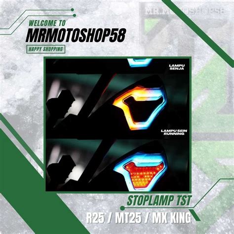 Stop Lamp R25 R 25 Mx King New Stop Lamp LED Yamaha R25 Mx King TST