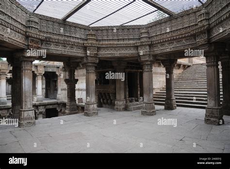 Ahmedabad Gujarat India Asia Adalaj Stepwell Beautiful Architecture