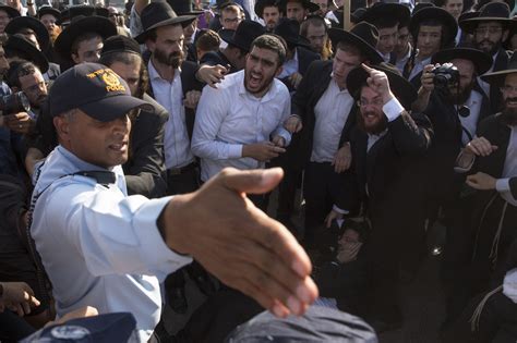 Ultra Orthodox Jews Block Jerusalem Roads In Draft Protests The