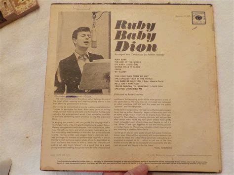 Lp Record Album Ruby Baby Dion Ebay