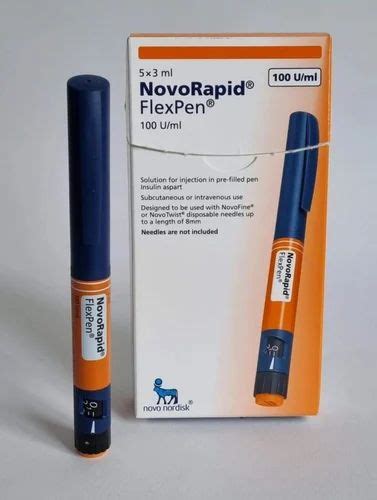 NovoRapid Flexpen Insulin Aspart NovoLog Packaging Size 5 3 Ml 100