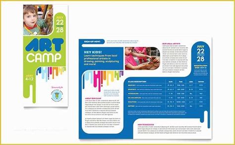 Free Art Class Flyer Template Of Kids Art Camp Poster Template Word ...