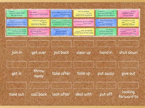 Roadmap B1 Unit 8A Phrasal Verbs Match Up