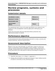 608 Task1 Docx Assessment Task 1 BSBMGT608 Manage Innovation And