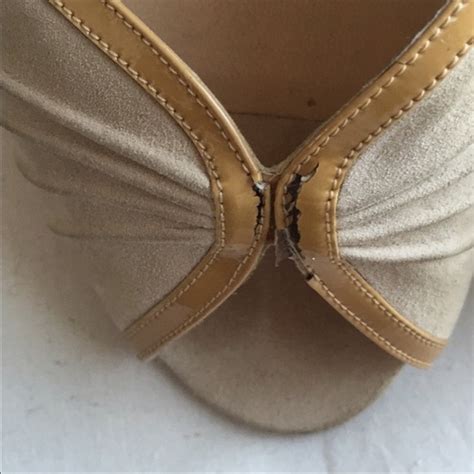 Manolo Blahnik Shoes Manolo Blahnik Nude Suede Peep Toe Heels 39 Poshmark