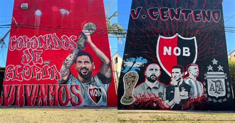 Homenaje Leproso A Los Campeones Las Fotos Del Nuevo Mural De Messi Scaloni Samuel Y Lisandro