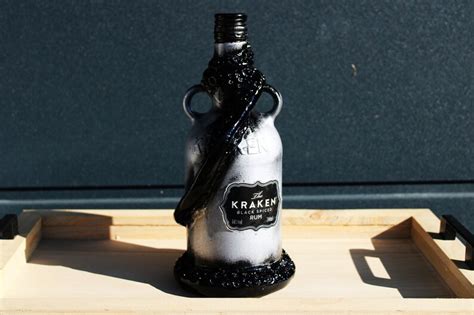 The Silver Kraken Original Handmade Customized Kraken Bottle Free T Wrapping Empty Etsy