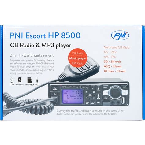 Statie Radio Cb Pni Escort Hp W Asq Reglabil Am Fm