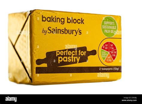 Block Of Vegetable Baking Fat From Sainsburys Supports Sustainable Palm