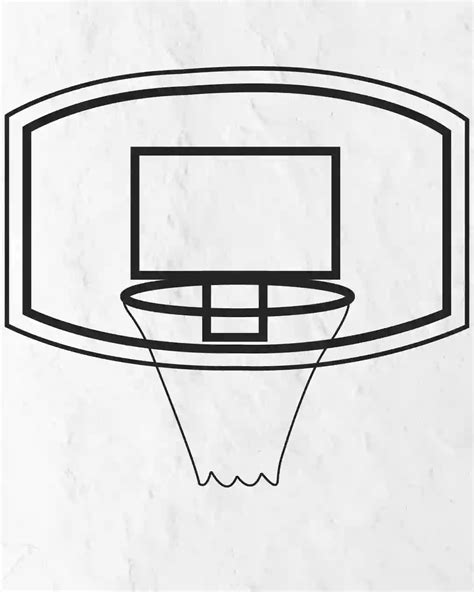 How To Draw Basketball Hoop Step By Step Guide