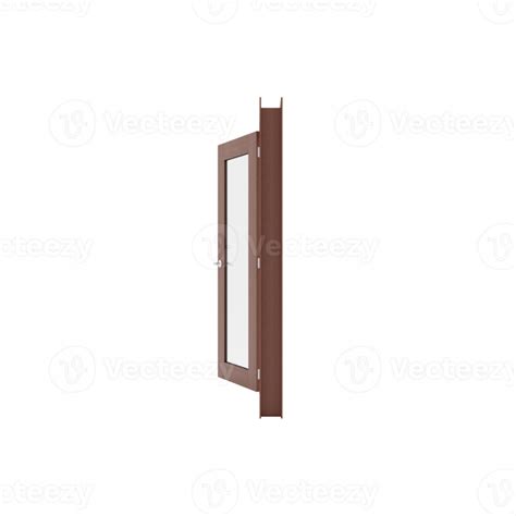 3d Wooden Open Door Isolated 18759116 Png