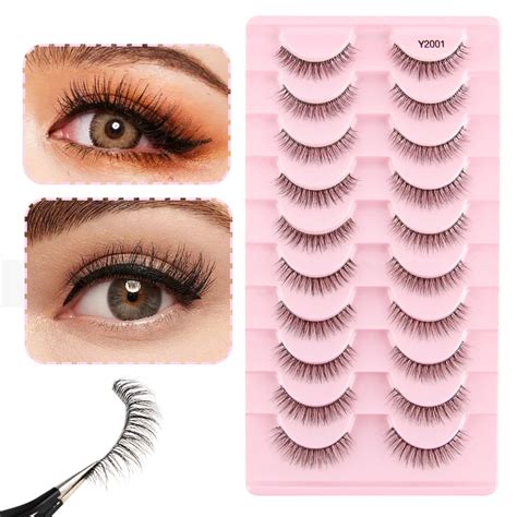 YSDO 3D Mink Eyelashes Natural Eyelash Extension 5 10 Pairs Makeup Hand