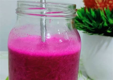 Resep Jus Buah Naga Merah Oleh Indri Nuzul Cookpad