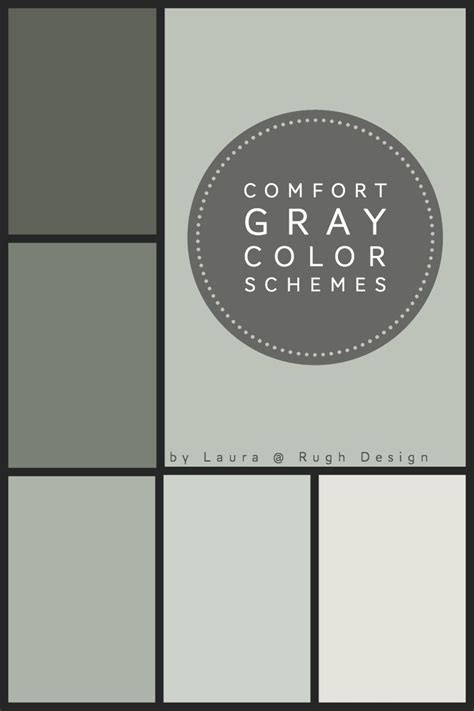 Comfort Gray Coordinating Colors And Color Schemes Comfort Gray Grey Color Scheme House