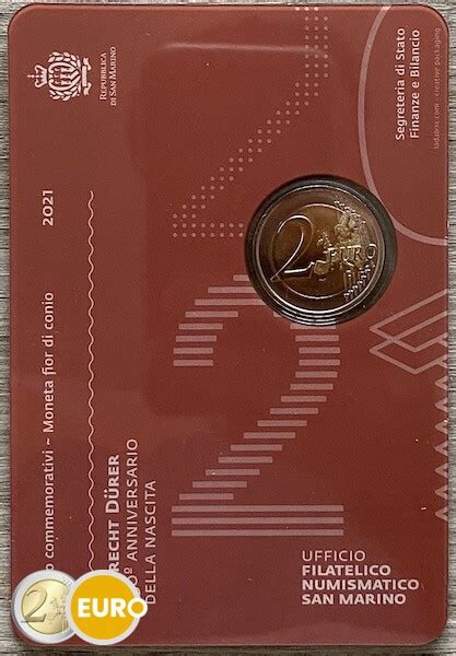 Moneda De 2 Euros San Marino 2021 Alberto Durero BU FDC