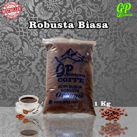 Jual Kopi Bubuk Robusta 1 Kg GP SEMERU Asli Murni 100 Shopee Indonesia