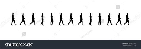 764 Walking Silhouette Sequence Images, Stock Photos & Vectors ...