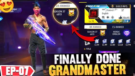 FINALLY GRANDMASTER DONE ROAD TO GRANDMASTER SEASON 37 IN SOLO FREE